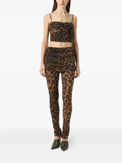 Blumarine Leopard-print Leggings