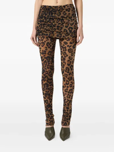 Blumarine Leopard-print Leggings