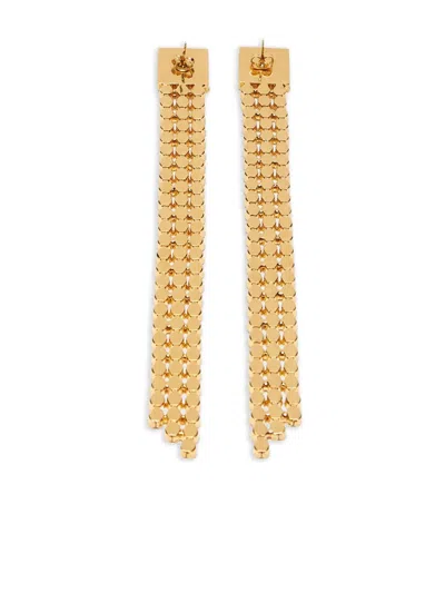 Blumarine Crystal-embellished Earrings In Gold
