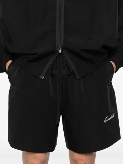 Essentials Logo-embroidered Drawstring Track Shorts