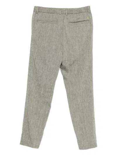 Hugo Boss Drawstring Trousers In Gray