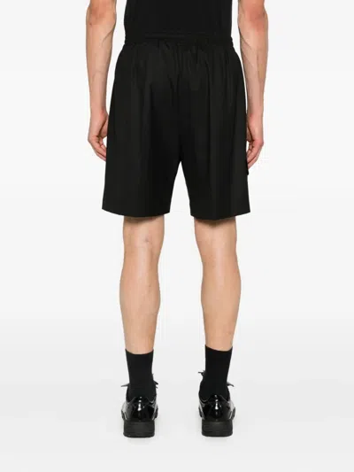 Rhun Drawstring-waist Track Shorts In Black