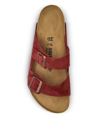 Birkenstock Arizona Soft Slide Sandal In Red