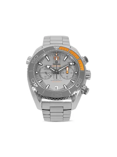 Pre-owned Omega 2024 Seamaster Planet Ocean 45.5mm In Silver
