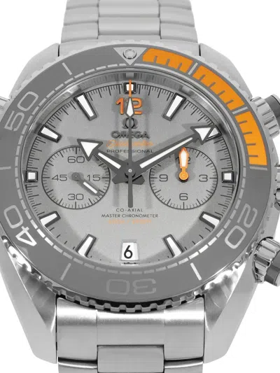 Pre-owned Omega 2024 Seamaster Planet Ocean 45.5mm In Silver