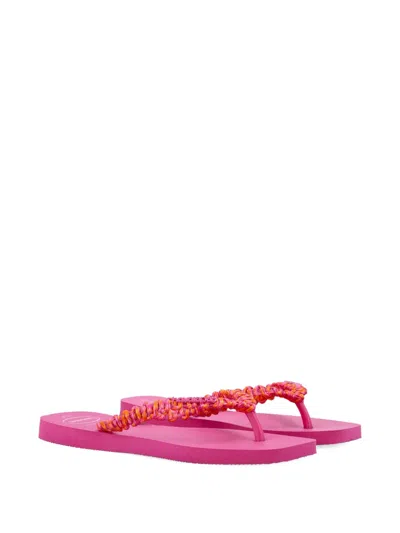 Havaianas Slim Square Boho Flip-fops In Pink