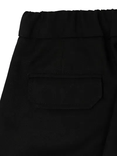 Balmain Gold-button Cargo Trousers In Black