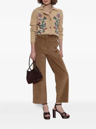 Etro Belt Loop Track Pants In Brown