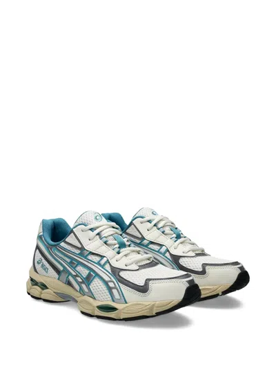 Asics Gel-nyc 2055 Sportstyle Sneakers In Cream/blue Teal, Men's At Urban Outfitters In Blue