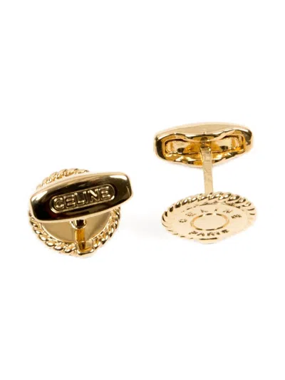 Pre-owned Celine 1990s Logo-detail Cufflinks And Tie Set