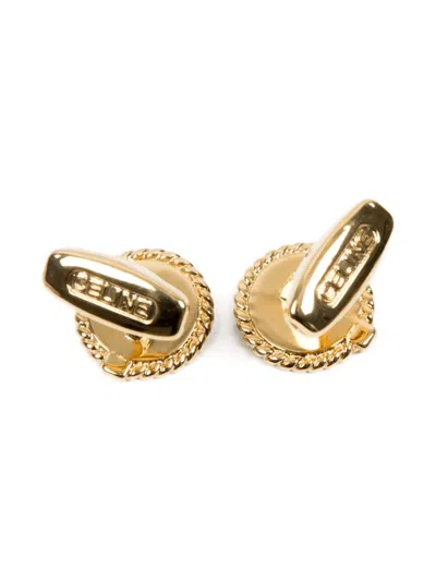Pre-owned Celine 1990s Logo-detail Cufflinks And Tie Set