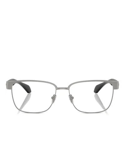Versace Square-frame Glasses In Metallic