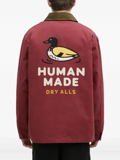 Human Made Duck-appliqué Overshirt In Multi