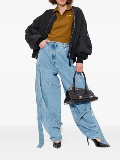 Attico Anja Bomber Jacket In Black