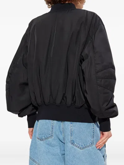 Attico Anja Bomber Jacket In Black