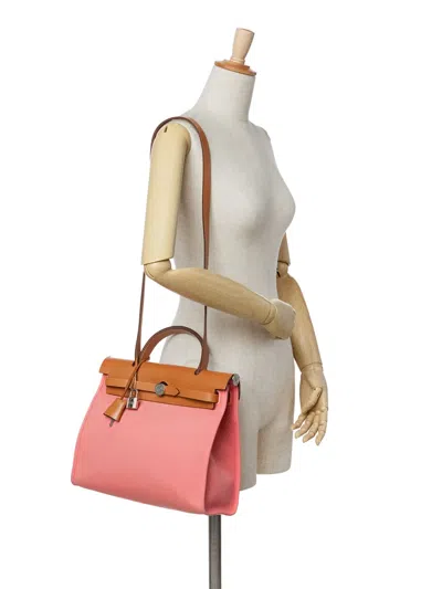 Pre-owned Hermes 2017 Toile Herbag Zip 31 Satchel