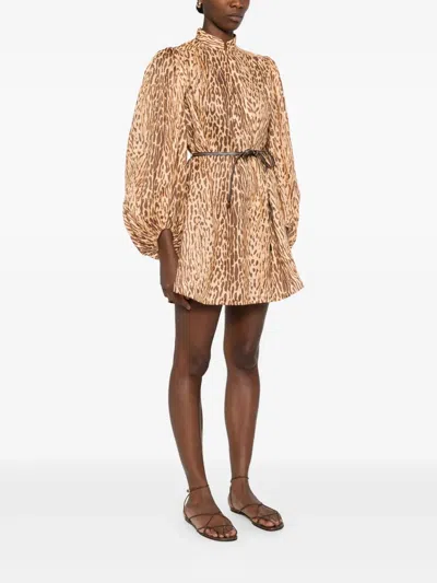 Zimmermann Cascadian Tunic In Brown