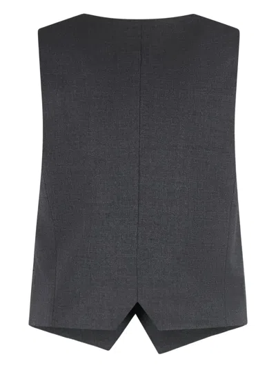 Pt Torino Virgin Wool Single-breast Waistcoat In Multi
