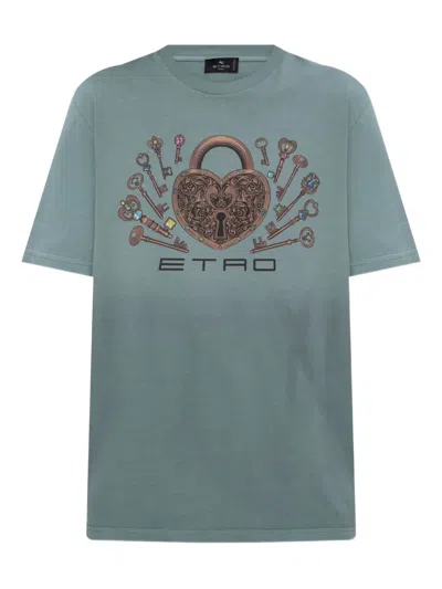 Etro Short Sleeve T-shirt In Multi