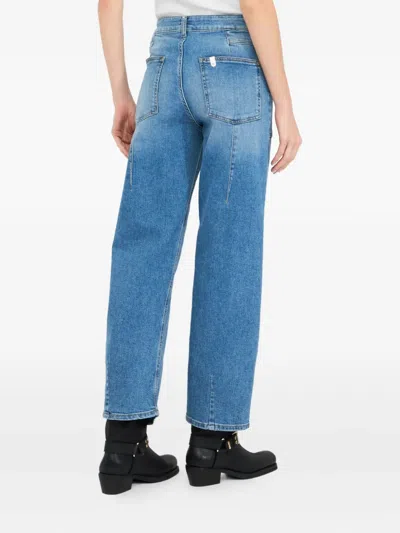 Liu •jo High-rise Five-pocket Design Jeans In Blue