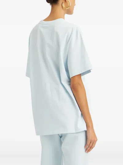 Rotate Birger Christensen Logo-print T-shirt In Blue