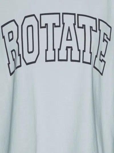 Rotate Birger Christensen Logo-print T-shirt In Blue