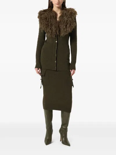 Blumarine Cargo-pockets Knitted Midi Skirt