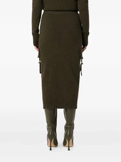 Blumarine Cargo-pockets Knitted Midi Skirt