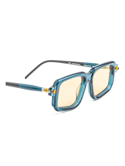 Kuboraum Rectangle-frame Sunglasses In Blue