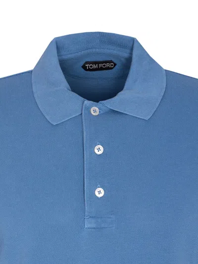 Tom Ford Short-sleeved Polo Shirt In Black