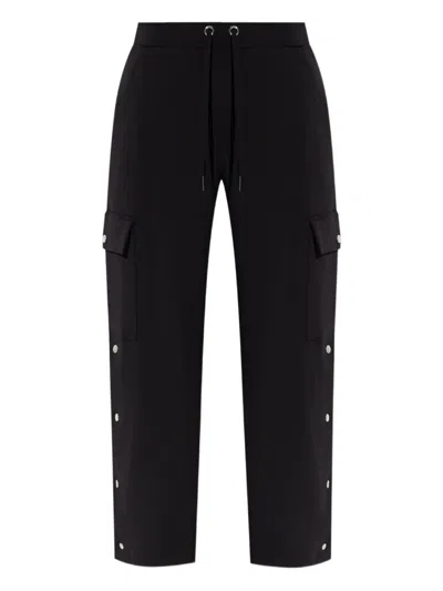 Michael Michael Kors Cargo-pocket Button-fastening Trousers In Black