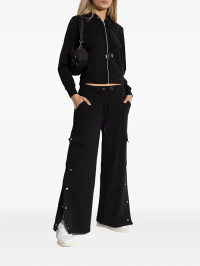 Michael Michael Kors Cargo-pocket Button-fastening Trousers In Black