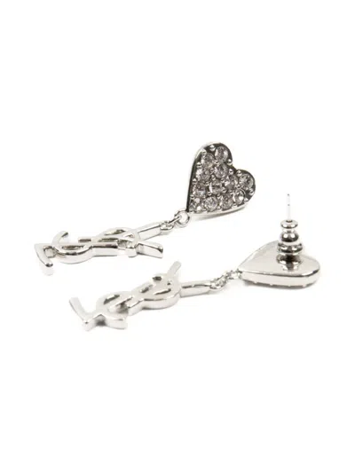 Pre-owned Saint Laurent 2000s Cassandre-pendant Earrings