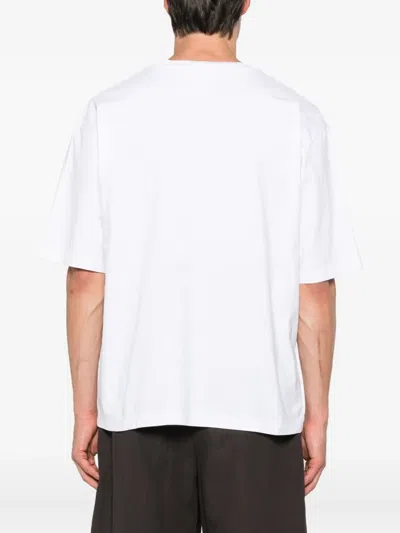 Dsquared2 White Cotton T-shirt With Logo In White
