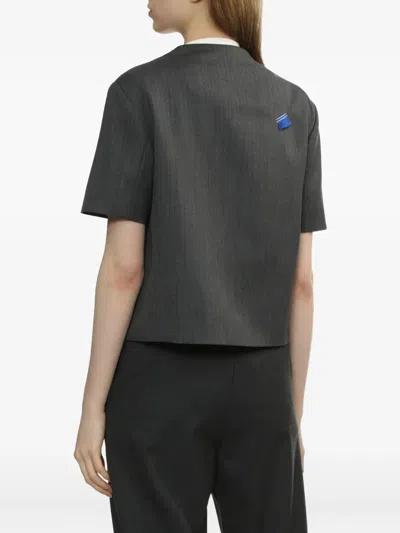 Ader Error Short-sleeve Cropped Jacket