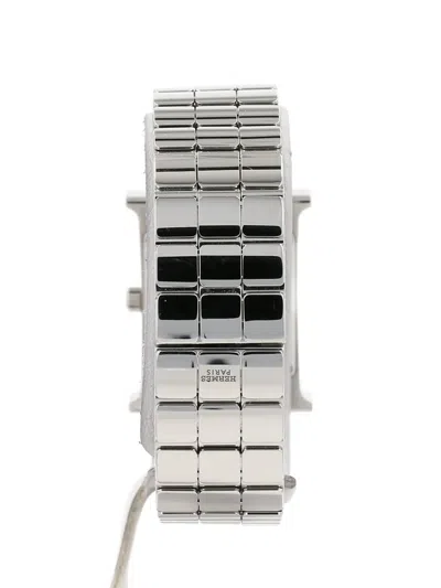 Pre-owned Hermes 2023 Heure H 21mm In White