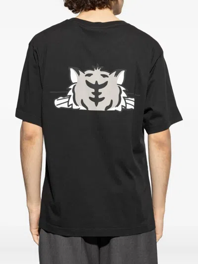 Kenzo Gots Happy Tiger T-shirt In Black
