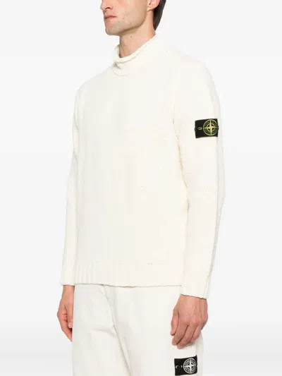 Stone Island Compass-badge Sweater In Neutral