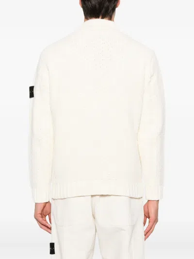 Stone Island Compass-badge Sweater In Neutral