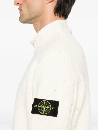 Stone Island Compass-badge Sweater In Neutral