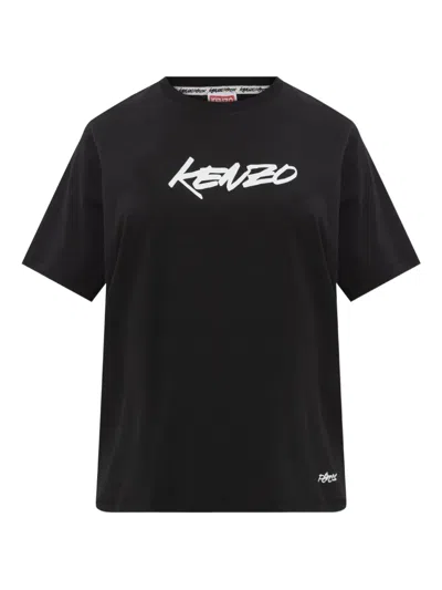 Kenzo Cotton T-shirt In Black