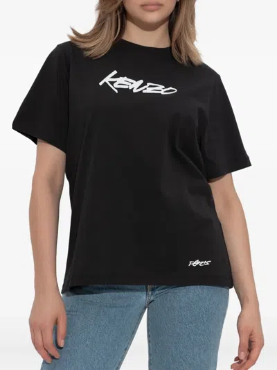 Kenzo Cotton T-shirt In Black