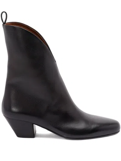 Marsèll 45mm Goccio Leather Boots In Black