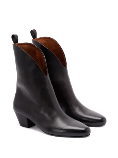 Marsèll 45mm Goccio Leather Boots In Black