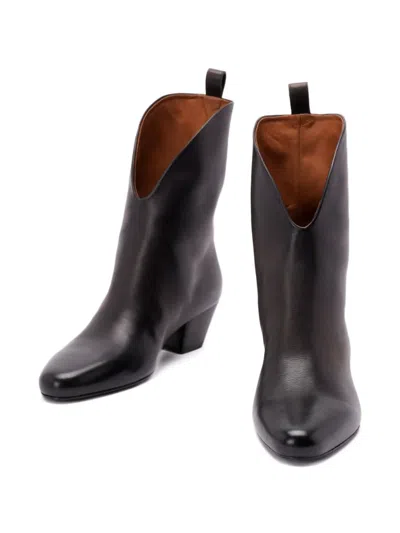 Marsèll 45mm Goccio Leather Boots In Black