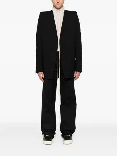 Rick Owens Dietrich Trousers In Black