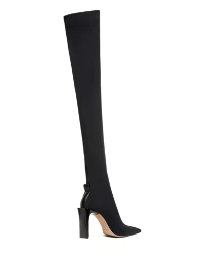 Sportmax 90mm Pointed-toe Heeled Boots In Black