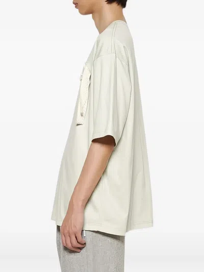 Lanvin Curb-embroidered T-shirt In Green