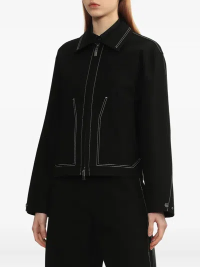 Ader Error Contrast-stitch Zip-up Jacket