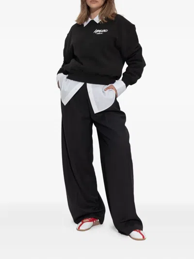 Kenzo Futura Oversize Cocoon Sweatshirt Sweatshirts Black In Black